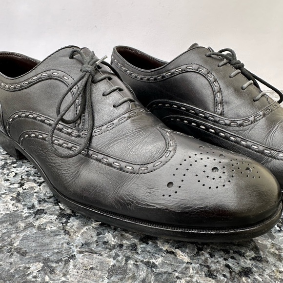 Bottega Veneta Italy Wingtip Oxford Dress Shoes Mens EUR 44 - Picture 4 of 14